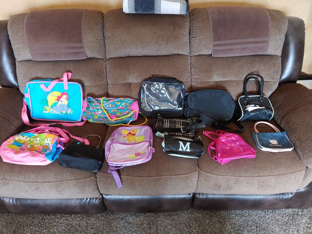 Backpacks, Purses, Satchels, Bags - Kids/Chidren Assortment