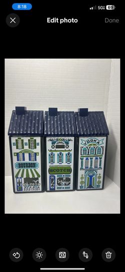 Vintage MCM 1960S Wheaton Glass house Decanter 9" Scotch Bourbon Vodka