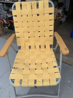 “”AVAILABLE “”NEW Foldable Chair Canvas Slate With Metal Base From REI 