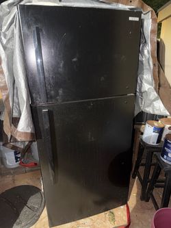 Black Top-Freezer Refrigerator