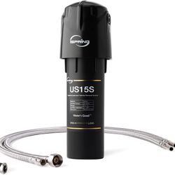 US15SD Direct-Connect Under Sink Water Filter System, High Capacity Filtration, Fits Kitchen and Bathroom Faucets, Reduces Lead and Chlorine, 10" x 2.