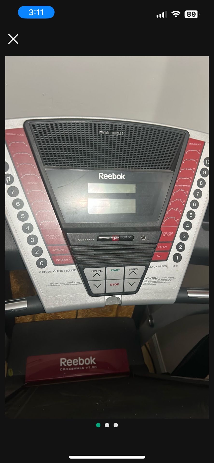 Reebok Crosswalk Treadmill