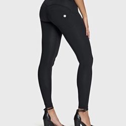 Freddy WR.UP Fashion Pants Black Stretch Silicone Waistband Booty Large/Med $199