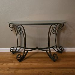 Glass  sofa/hallway  console table