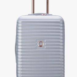 DELSEY PARIS Cruise 3.0 Hardside Expandable Luggage with Spinner Wheels, Platinum, Checked-Medium 24 Inch