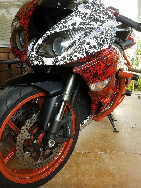 Hydrographics hydro dipping motorcycle fairings