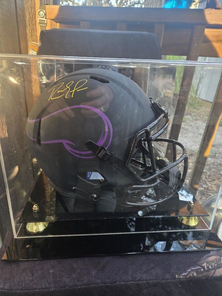 Randy Moss VIKINGS Full Size Helmet Autograph