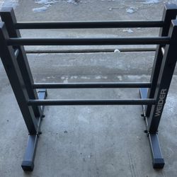Weider Two-Tier Utility Rack for Dumbbell, Kettlebell
