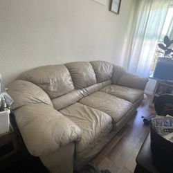 Leather Sofa 