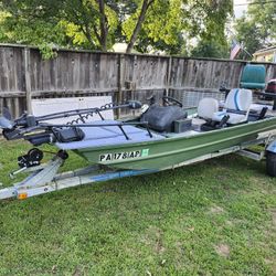 14 Alumacraft Jon Boat/ Mercury Jet 20