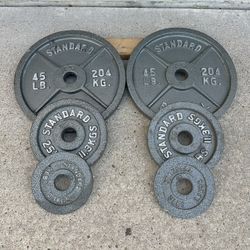 Cap Olympic Barbell Weight Plates $140  