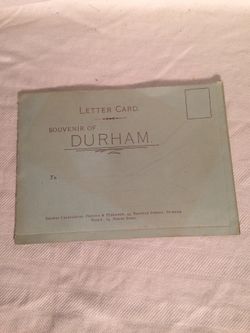 Letter Card Souvenir of Durham