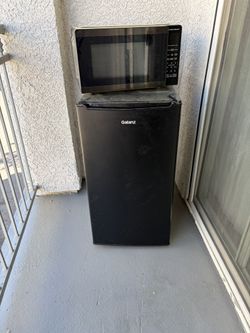 Mini Fridge + Microwave Bundle (Works Perfect) – $120