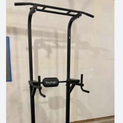 Power Tower Pull Up Bar & Dip Station, Multi-Function Strength Training Equipment for Home Gym