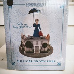 Mary Poppins Snow Globe 17 Cherry Tree Lane Collection