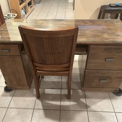 Sold Wood Desk 