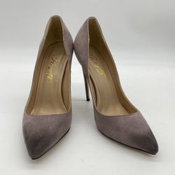 FOWT Gray Suede Heels