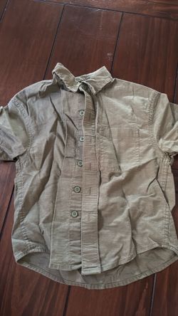 Boys green button up