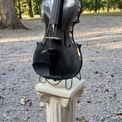 Brand New Maple Wood Violin, Stand And Pedestal Included 
