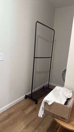 Rolling Clothing Rack 2 Tier