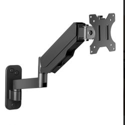 UPGRAVITY Monitor Wall Mount for 17-32 inch Flat/Curved Screen, Computer Monitor Wall Mount Arm Holds up to 17.6lbs, Tilt, VESA 75x75/100x100 mm