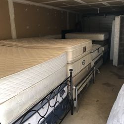 MATTRESS SETS GALORE. ALL STORE DISPLAYS FROM $99 UP ALL SIZES