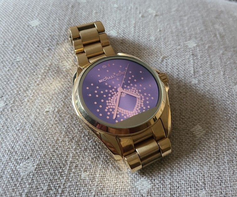 Michael Kors Bradshaw Watch Purple Purple Smartwatch Mkt5017 - Main Image