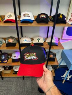 Philadelphia 76ers/Eagles Black/Red Combo A-frame Hat