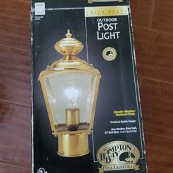 Solid Brass Outdoor Post Light. 