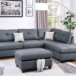 Sectional Sofa With Ottoman In Offer 🔥🔥🔥