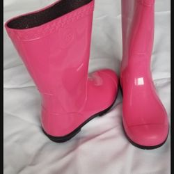 UGG Hot Pink Rain boots size 1 WORN ONCE