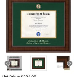 University Of Miami Diploma