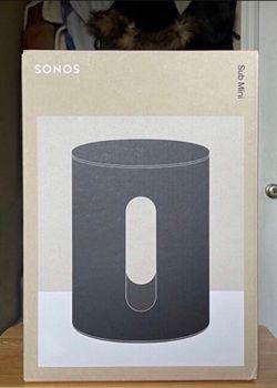 Sonos Subwoofer Mini Black.  Brand New Sealed.   Warranty 1 year.