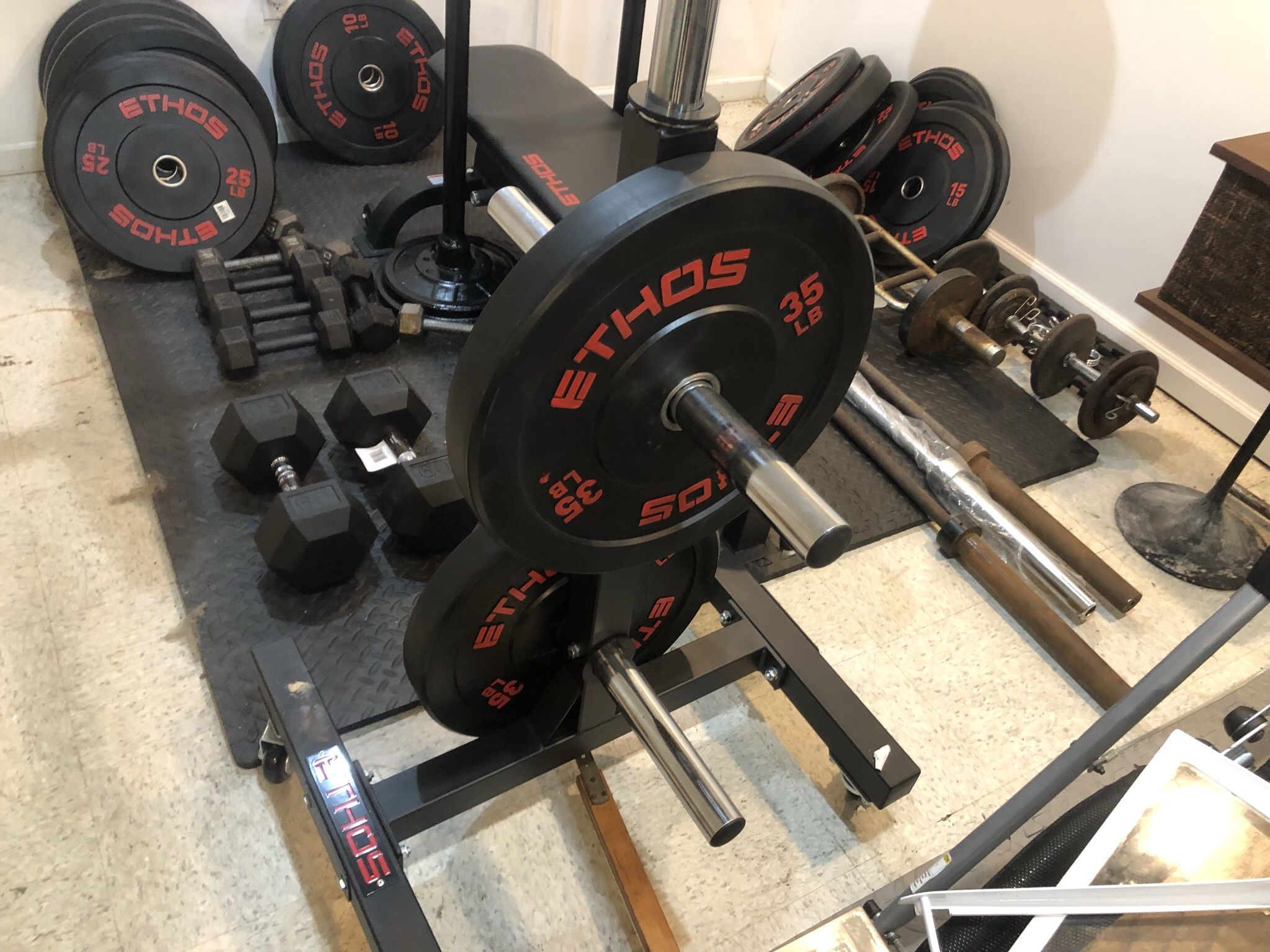 Ethos Olympic Rubber Bumper Plates