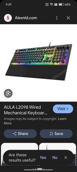 AULA Forest L2098 RGB mechanical gaming keyboard