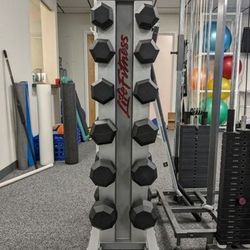 Dumbbell Set, Complete With Stand