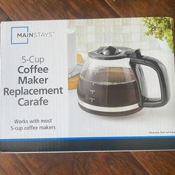 Mainstays Coffee Maker Replacement Carafe 5 Cup