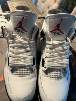 Jordan 4 white cement 2025  size 12 new wore twice