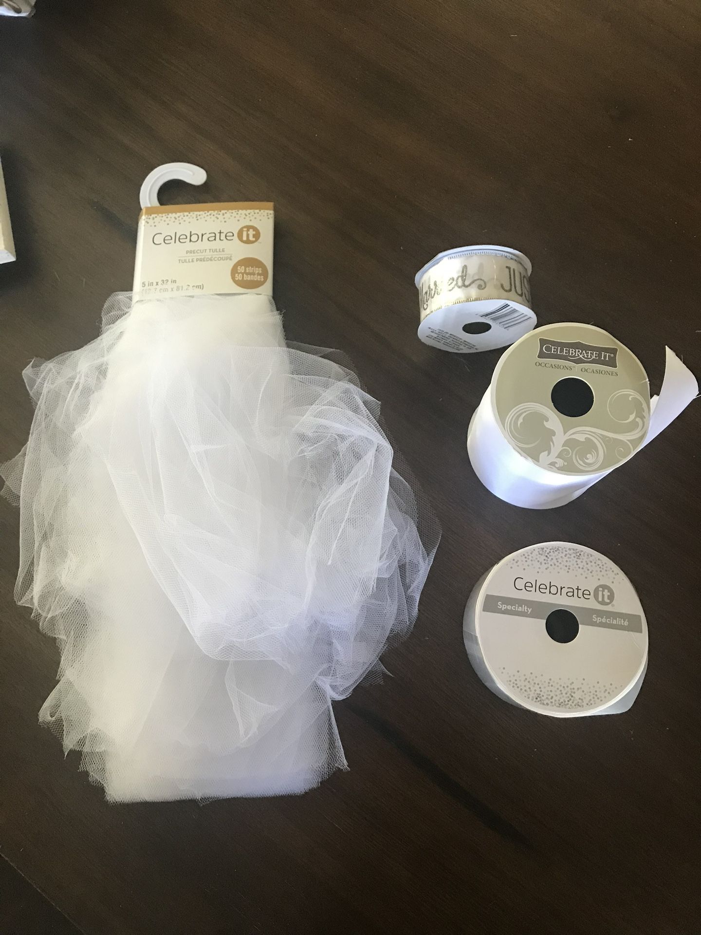 White Ribbons And Tule