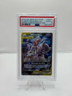 Mewtwo Mew Tag Team Promo PSA 10