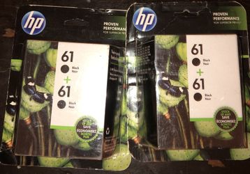 HP 61 Black Ink Twin Pack Cartridges READ FIRST