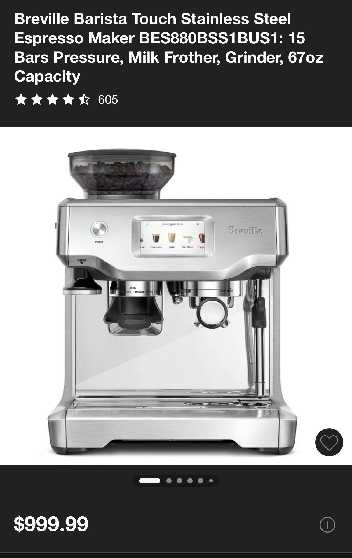 Brand New Breville Barista touch Expresso Machine (sealed In Box)
