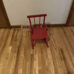 Red Child Rocking Chair
