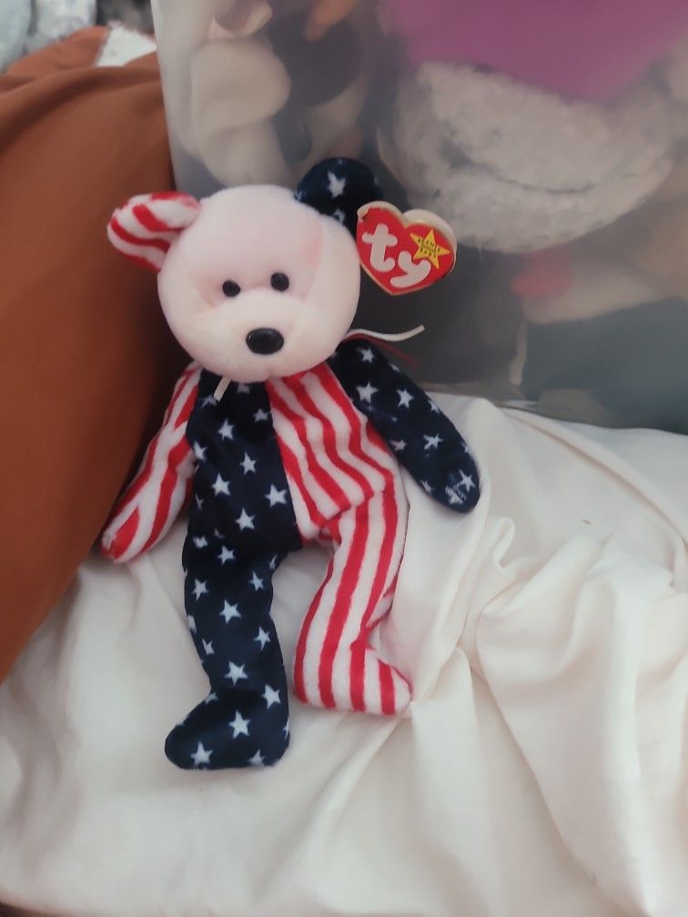 Spangle Stars Strips Beanie Babie