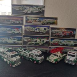 AMAZING HESS TRUCK COLLECTION. (12) NEW IN THE BOX AND (4) NEW NOT IN THE BOX. (16)  VEHICLES IN TOTAL.