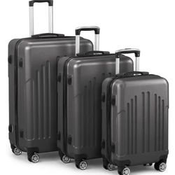 3 Pcs Luggage Set With Spinner Wheels