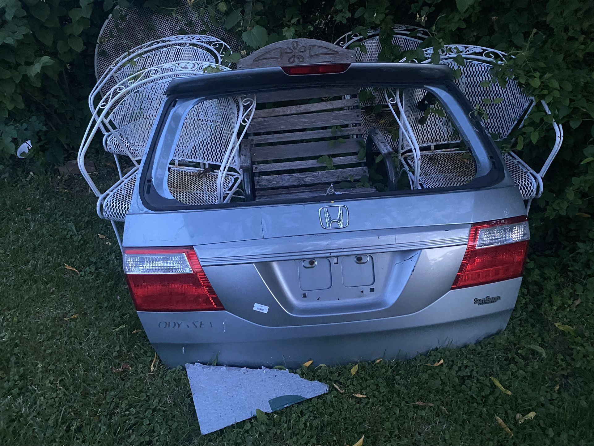 2007 honda odyssey rear bumper and trunk door
