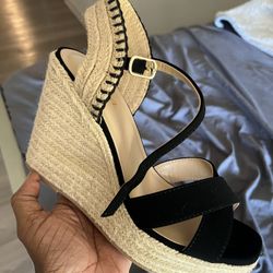 BRAND NEW - NEVER WORN-Wedged Strap  heel BOUGHT 7/4/25