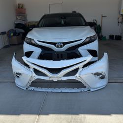 2021 Camry Aftermarket Bumper Pearl white 