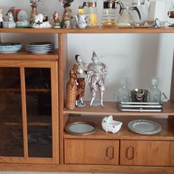 All wood entertainment center./ display case